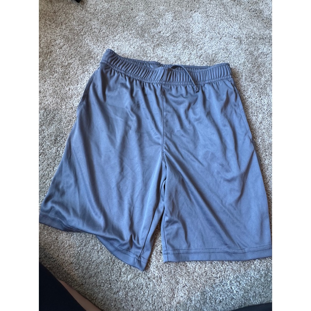 Athletic Works Boys Gray Performance Shorts Size L 10-12 Active Gym Basketball